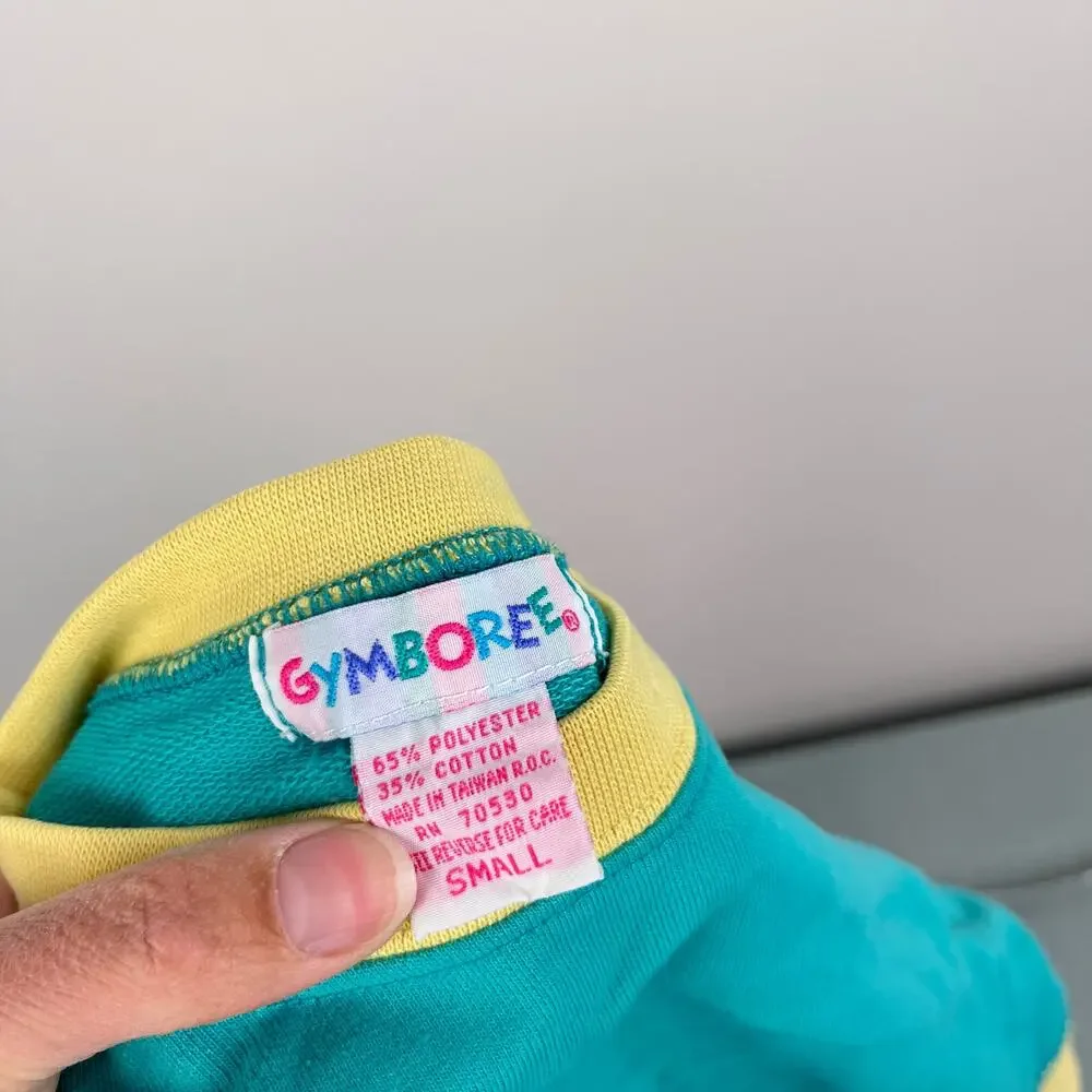 Vintage Gymboree Color Block Long Sleeve T-Shirt Small 2-3
